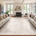 thumbnail image 1 of Roxstand 8x10 Washable Area Rug Non-Slip Floor Carpet for Kitchen Entryway Doorway Living Room Bedroom, Beige, 1 of 10