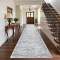 thumbnail image 1 of Roxstand 2'x12' Washable Runner Rug, Vintage Distressed Hallway Entrance Kitchen Rugs, Non Slip Stain Resistant Farmhouse Rug, Grey, 1 of 9