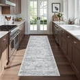 thumbnail image 1 of Roxstand 2'x6' Washable Runner Rug, Vintage Distressed Hallway Entrance Kitchen Rugs, Non Slip Stain Resistant Farmhouse Rug, Grey, 1 of 10
