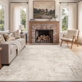 thumbnail image 1 of Roxstand Washable Area Rugs 6x9, Stain Resistant Lightweight Abstract Rugs for Living Room, Non Skid Farmhouse Bedroom Rugs(6'x9', Abstract-Beige), 1 of 9