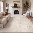 thumbnail image 1 of Roxstand Washable Area Rugs 8x10, Stain Resistant Lightweight Abstract Rugs for Living Room, Non Skid Farmhouse Bedroom Rugs(8'x10', Abstract-Beige), 1 of 9