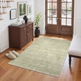 thumbnail image 1 of Roxstand Washable Rugs 4x6, Lightweight Striped Non Slip Area Rug, Stain Resistant Indoor Small Rugs(4'x6', Green), 1 of 11