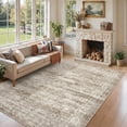 thumbnail image 1 of Roxstand Washable Rugs 5x7, Vintage Distressed Area Rugs for Living Room, Non Slip Accent Bedroom Rug (5'x7', Brown), 1 of 9