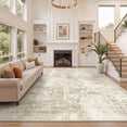 thumbnail image 1 of Roxstand Large Non Slip Area Rug 9'x12', TPR Back for Living Room Bedroom Indoor Floors, Beige, 1 of 11
