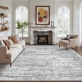 thumbnail image 1 of Roxstand Washable Rugs 9x12, Vintage Distressed Area Rugs for Living Room, Non Slip Accent Bedroom Rug (9'x12', Grey), 1 of 10