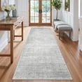 thumbnail image 1 of Roxstand Washable Runner Rug 2x6, Lightweight Striped Non Slip Hallway Runners, Stain Resistant Kitchen Runner Rugs(2'x6', Grey), 1 of 10