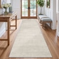 thumbnail image 1 of Roxstand Washable Runner Rug 2x8, Lightweight Striped Non Slip Hallway Runners, Stain Resistant Kitchen Runner Rugs(2'x8', Beige), 1 of 11