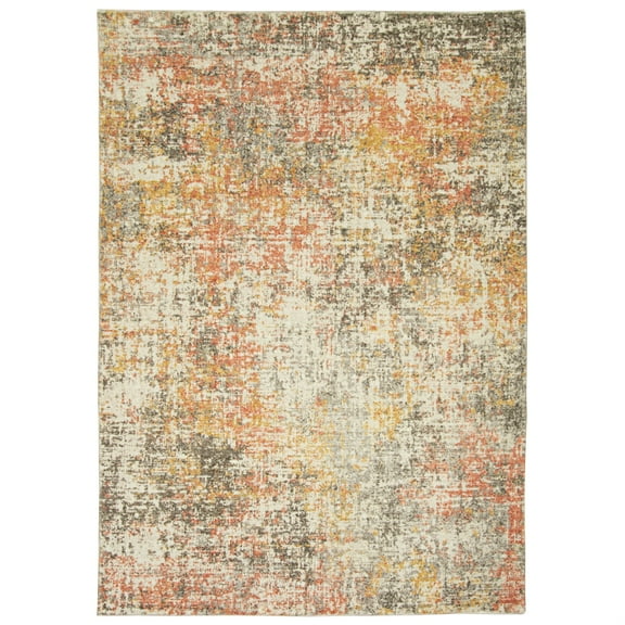 Roxy 2815 Ivory Spice Elements Area Rug, Size - 5' x 7'6"
