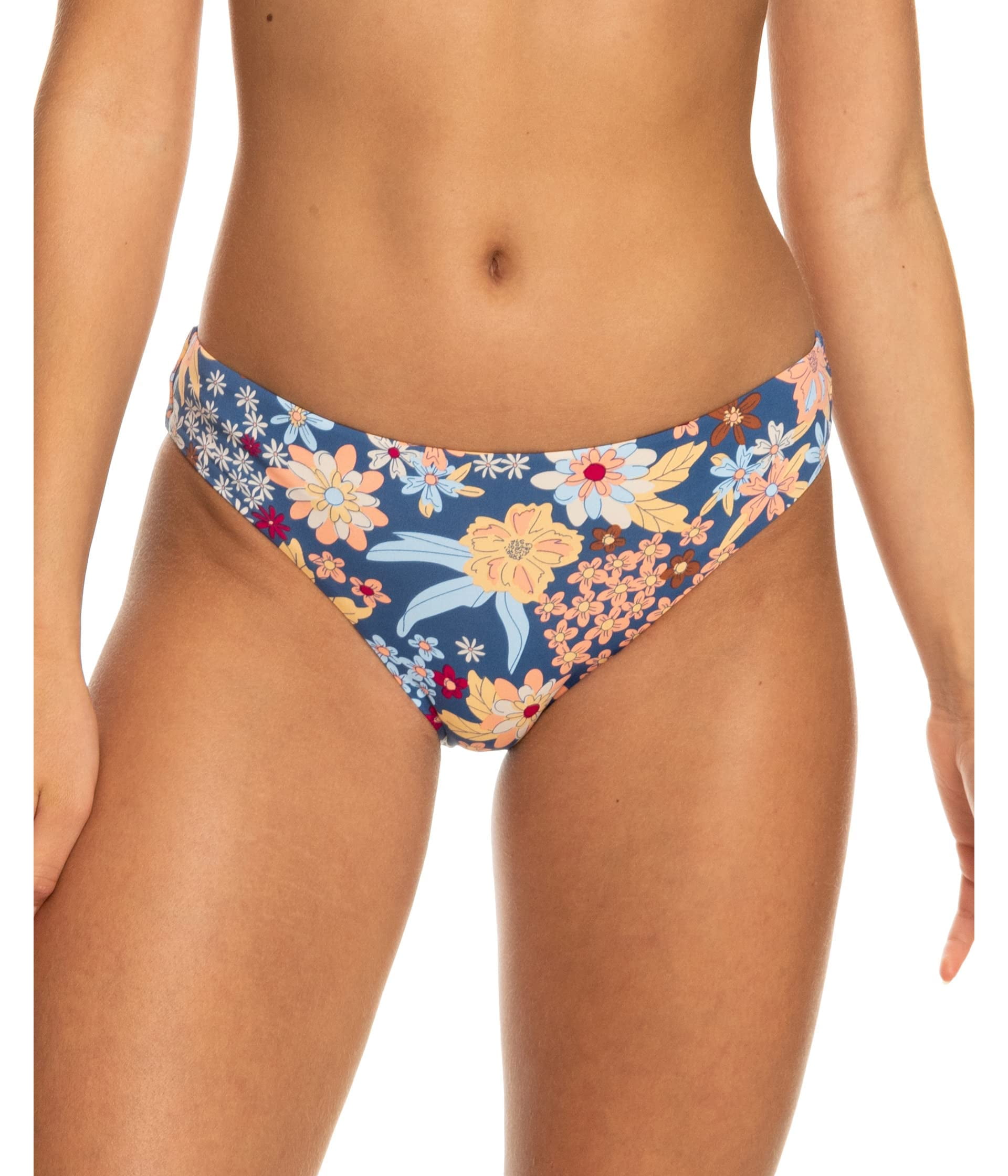 Roxy Juniors Floral Print Beach Classics Cheeky Bikini