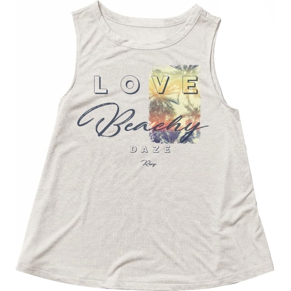 Roxy Big Girls' Beachy Daze Muscle Tank - Snow White, 16/2X