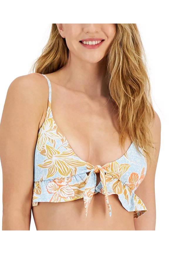 Women's Multicolor Tri Bikini Top Swim S NWT