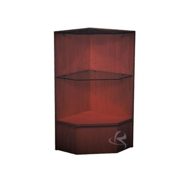 Roxy Display SC-PCM-CBK 38 in. Corner Pentagon Filler Display Case - Black, 2 Pieces