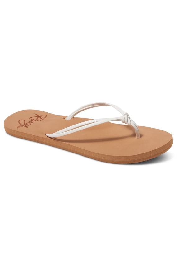 Girl's RG Lahaina Flip Flop Sandals Flat White/Tan 5 M US Big Kid