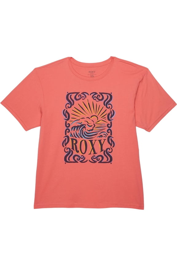 Girls Kids Youth Mosh Pitted Graphic Tee T-Shirt in Coral (Little Kid 4, Coral)