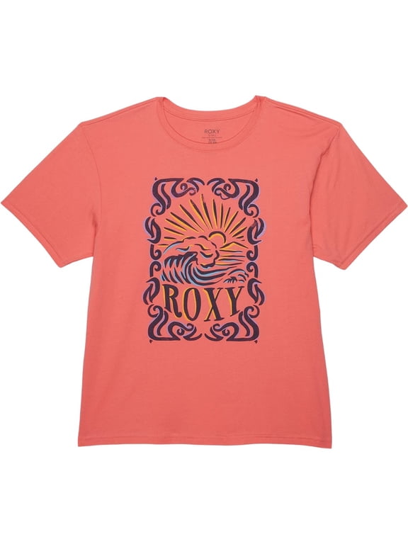Girls Kids Youth Mosh Pitted Graphic Tee T-Shirt in Coral (Little Kid 5, Coral)
