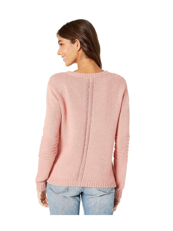 Glimpse Of Romance Crew Neck Sweater Rosette