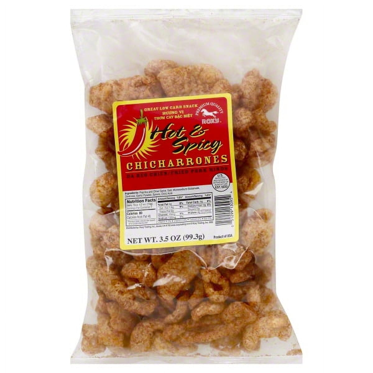 Roxy Hot & Spicy Fried Pork Rinds, 3.5 Oz.