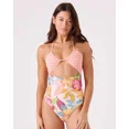 thumbnail image 1 of Roxy Hot Tropcs Peek A Boo 1 Piece Mod - Size L - Color: Tropic Multi, 1 of 7