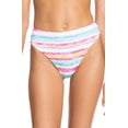 thumbnail image 1 of Roxy Island in the Sun Mod Mid Bikini Bottoms in Bright White S Sun Struck, Size Small, 1 of 2