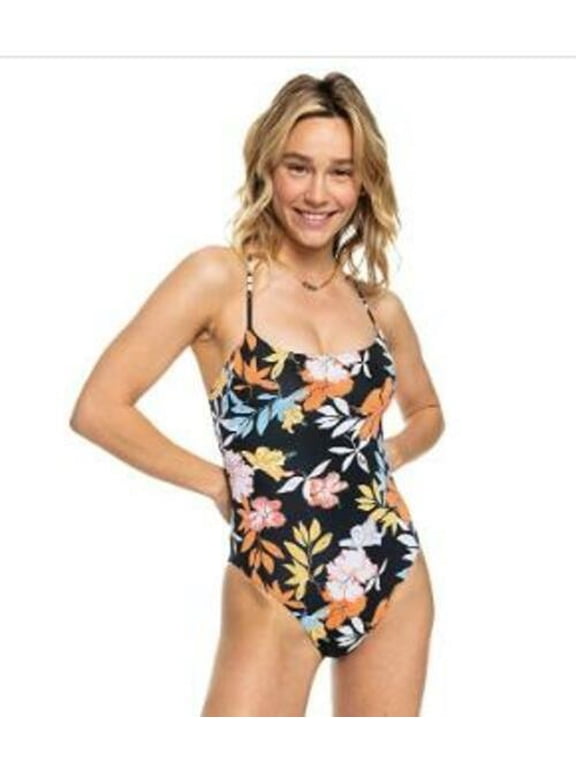 Juniors' Women's Multicolor Island Vibes One-Piece Swimsuit XL NWT