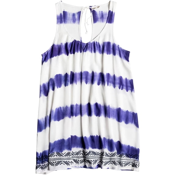 Roxy Junior's On and On Tank Dress, Rugby Stripe, Small