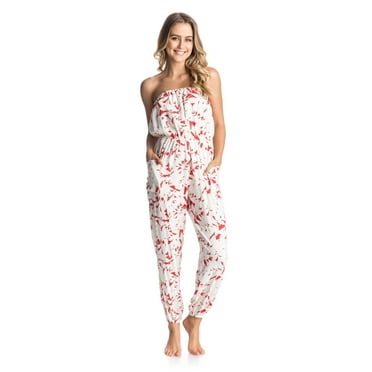 Roxy Juniors Funnel Of Love Printed Woven Romper