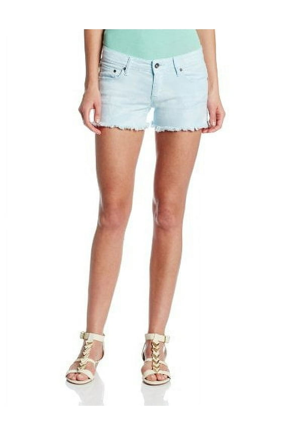 Juniors Lovin Tie Dye Denim Short, Wan Blue, 29