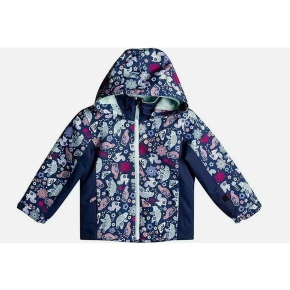 Little Girls Snowy Tale Insulated Snow Jacket , Medieval Blue Neo Sz 2