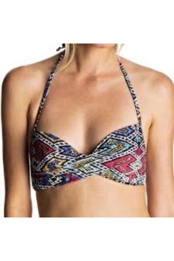 MULTI Juniors Poetic Mexic' Wrap Regata Soaring Eyes Swim Top, US X-Small