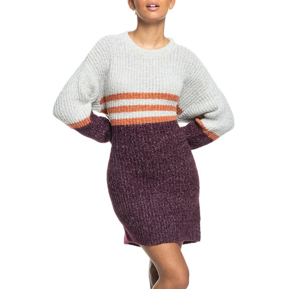 Roxy Milky Cloud Dress Colorbloc Fig S
