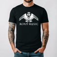 thumbnail image 1 of Roxy Music Short Sleeve Band Fan Retro Black Graphic T Shirt, for men & women up to 5XL, 1 of 2