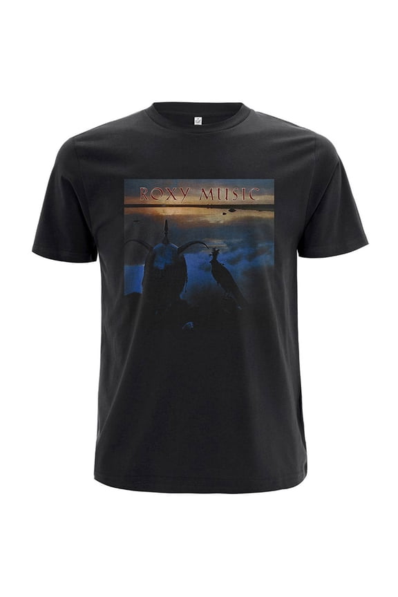 Roxy Music T Shirt Avalon Band Logo new Official Mens Black