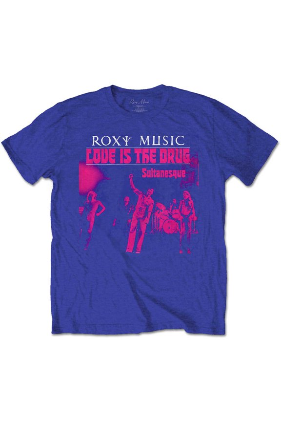 Roxy Music Unisex T-Shirt Love Is The Drug (Large)