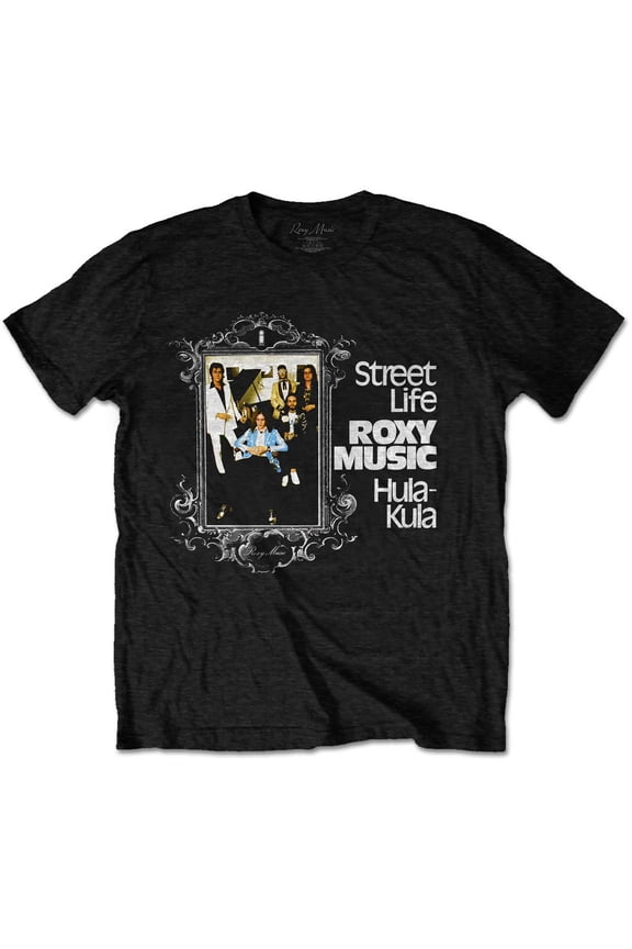 Roxy Music Unisex T-Shirt Street Life Hula-Kula (Medium)