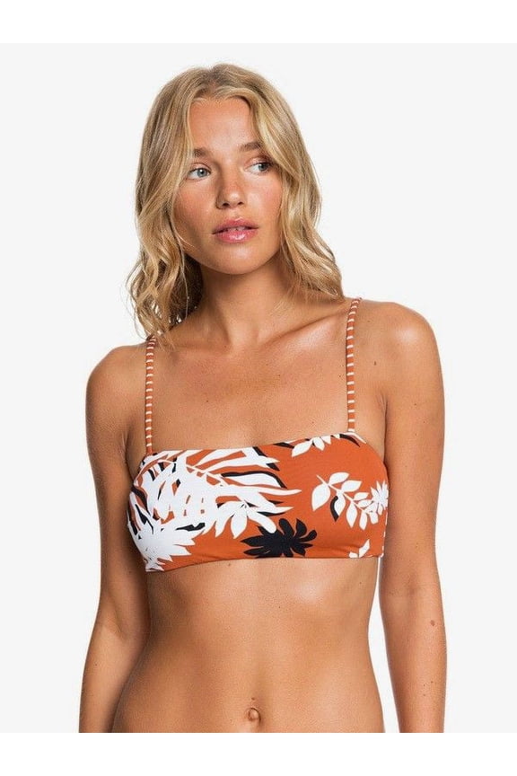 ORANGE Honey Bandeau Bikini Swim Top, US X-Small
