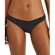 Roxy PEWTER Beach Classics High Cut Bikini Swim Bottom, US Medium