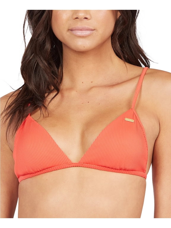 POPPY RED Mind of Freedom Triangle Bikini Swim Top, US X-Large