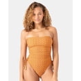 thumbnail image 1 of Roxy Ray Of Sunshine Adjustable Side One Piece Moderate - Size Xs - Color: Rust Multi, 1 of 5