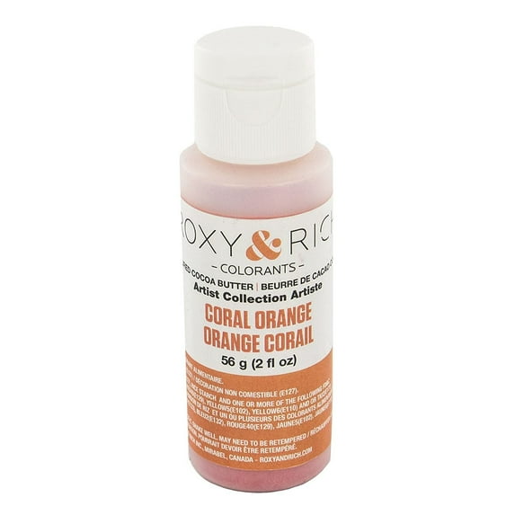 Roxy & Rich Artist Collection Cocoa Butter, 56 Grams Coral Orange