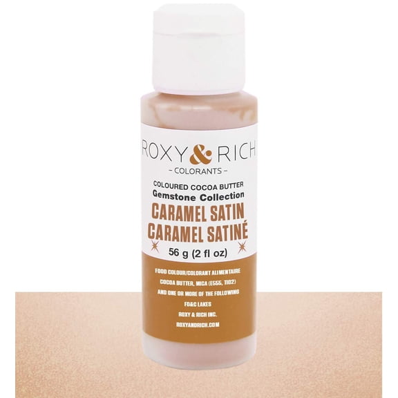 Roxy & Rich Gemstone Collection Cocoa Butter, 56 Grams Caramel Satin