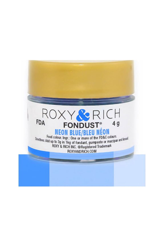 Neon Blue Fondust, 4 Grams