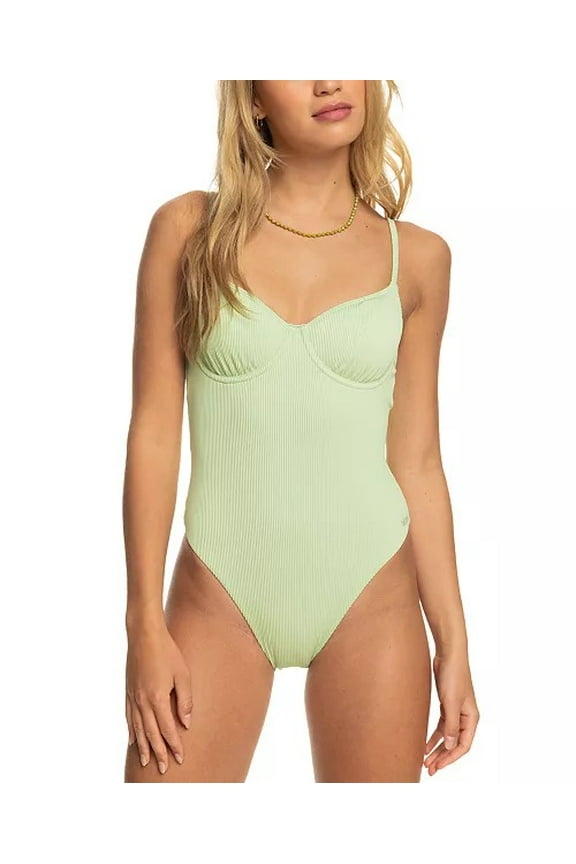 SEACREST Juniors' Ribbed Love The Muse One-Piece Swimsuit, US XL NWOT