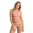 thumbnail image 1 of Roxy Salty Spirit Bandeau Adjustable Crop Top & Hipster Full Set - Size M - Color: Multi, 1 of 5