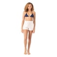 thumbnail image 1 of Roxy Stripe Out Cover Up Short - Size Xs - Color: Egret, 1 of 5