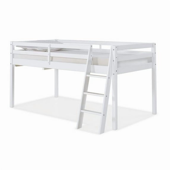 Roxy Twin Wood Junior Loft Bed, White