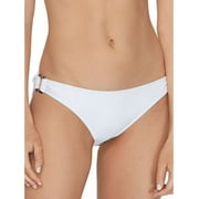Roxy WHITE Juniors Cali Solids O-Ring Bikini Swim Bottom, US Large