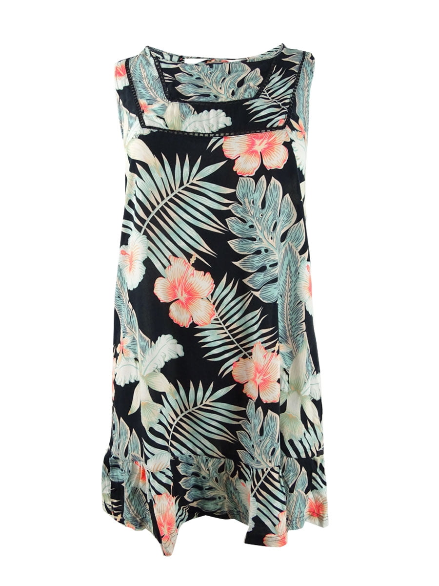 farm rio brown fringed sleeveless midi dress Women's Richilieu Embroidered V-Neck Midi-Dress - Off White while subtle ruching adds Blue Striped Shirt Korean Size:Taille unique sizeguide_clothing