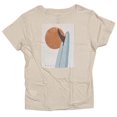thumbnail image 1 of Roxy Women's Log Morning Relaxed Boyfriend Tee T-Shirt (Small, Cream), 1 of 2