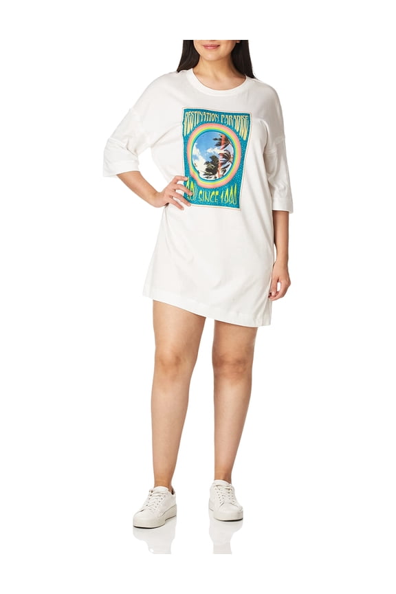 Women's Macrame Hour Short Sleeve T-Shirt, Snow White 213, XS