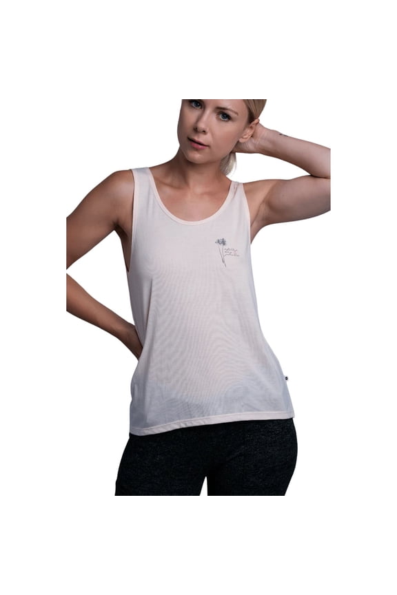 Women's Peach Another Day In Paradise Sleeveless Tank Top